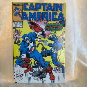 Captain America #351 1989 Marvel Comic Nick Fury SHIELD Vintage Raw